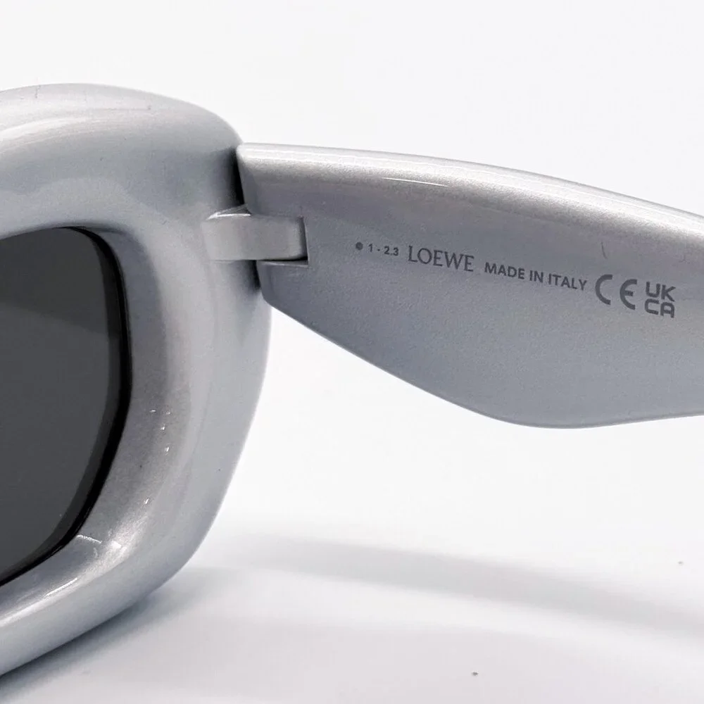 NEW LOEWE LW40117I 20C SILVER UNISEX SUNGLASSES LOEWE
